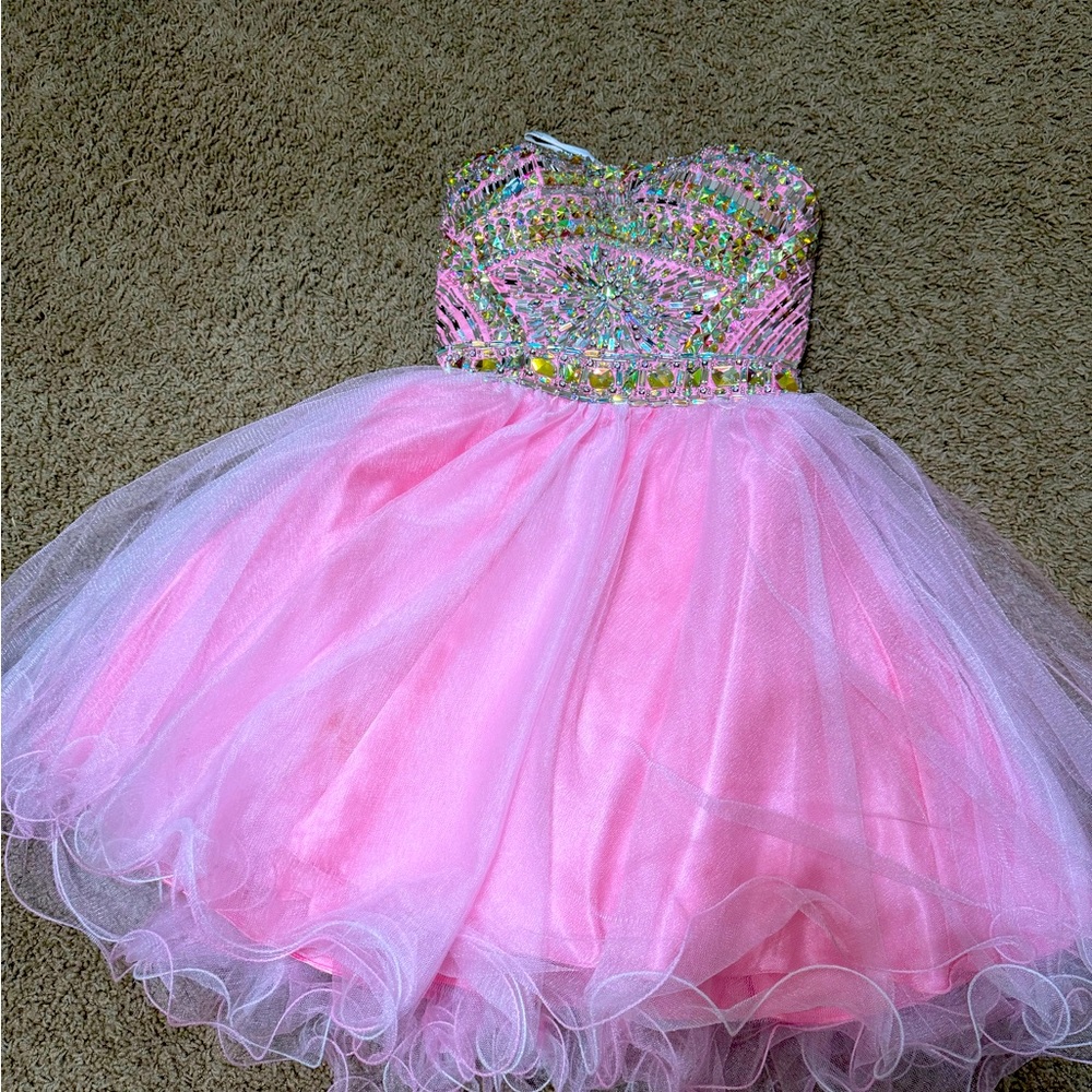 Pink tulle dress